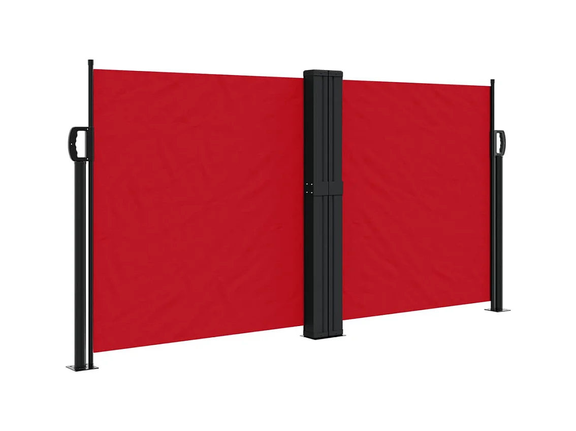 Auvent latéral rétractable rouge 120x1000