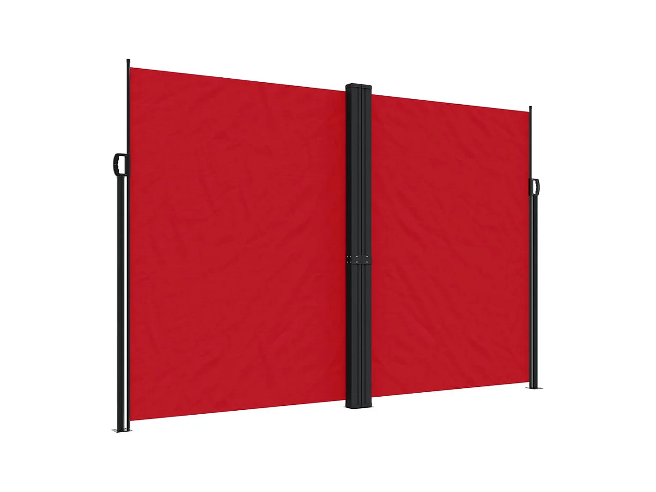 Auvent latéral rétractable rouge 220x600