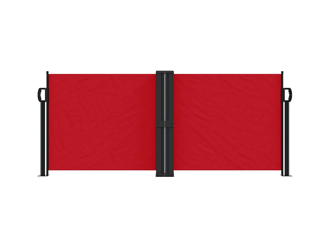 Auvent latéral rétractable rouge 100x1000