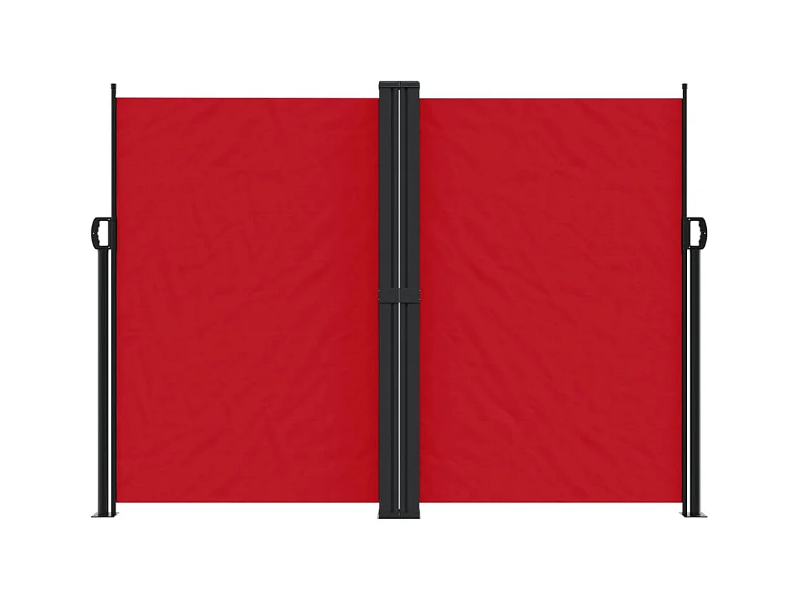 Auvent latéral rétractable rouge 180x600