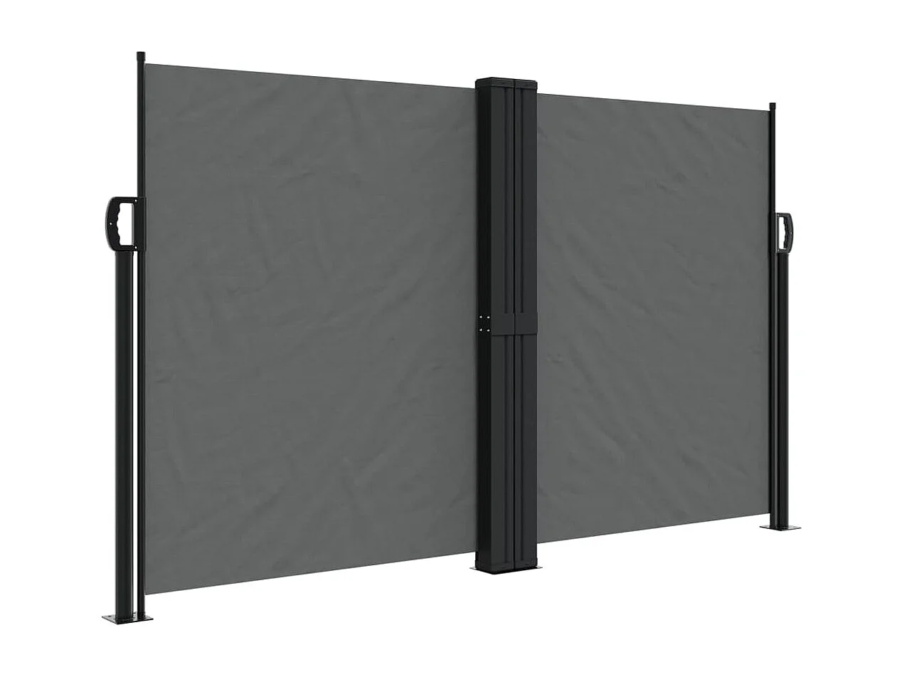 Auvent latéral rétractable anthracite 140x600