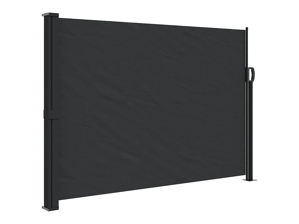Auvent latéral rétractable noir 140x300