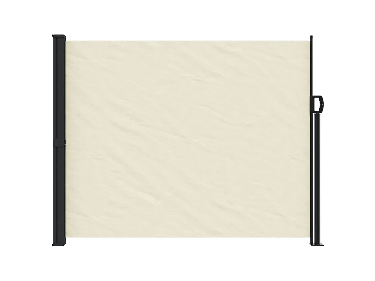 Auvent latéral rétractable crème 160x600