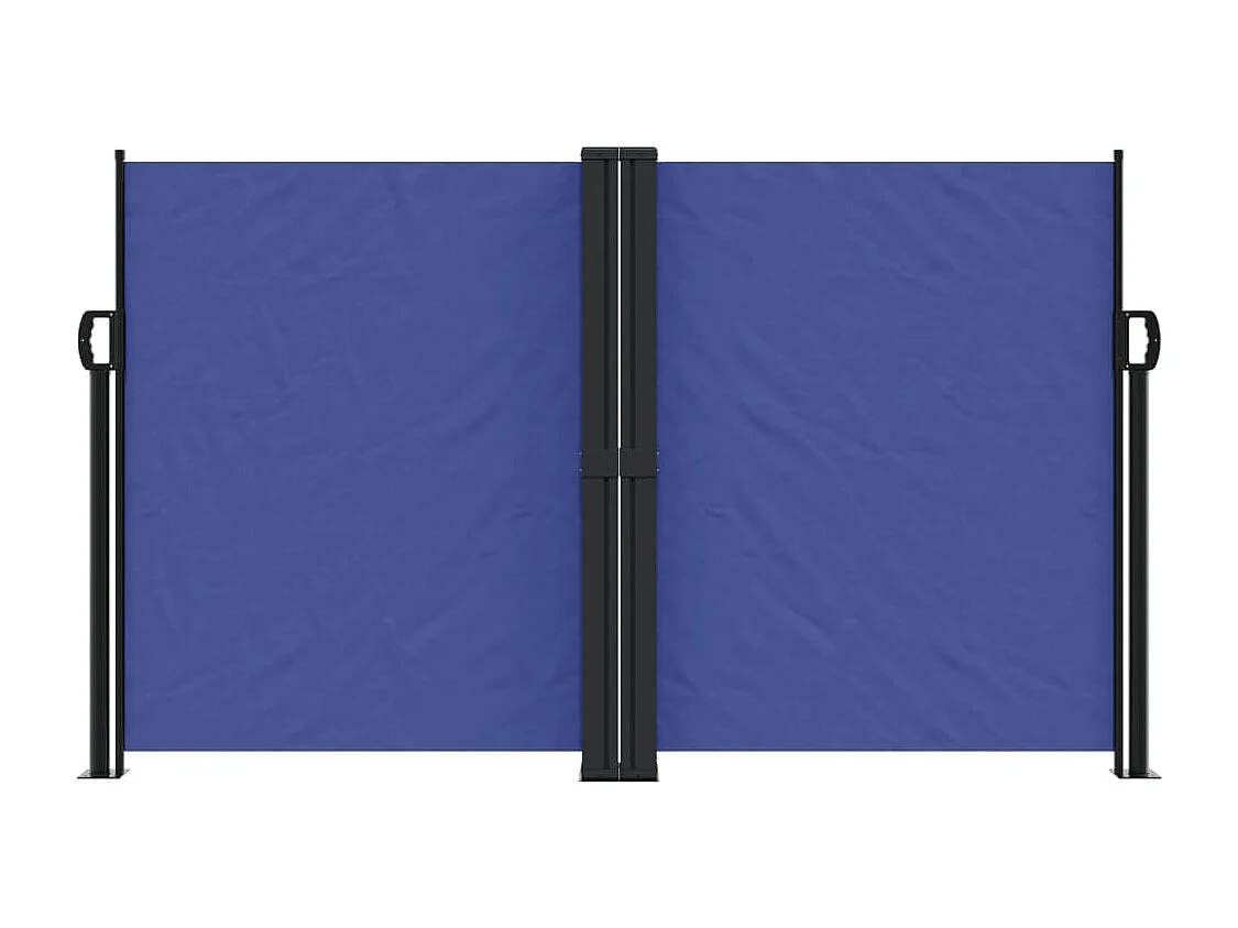 Auvent latéral rétractable bleu 140x600