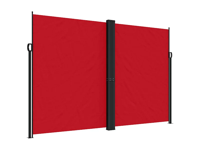 Auvent latéral rétractable rouge 220x600