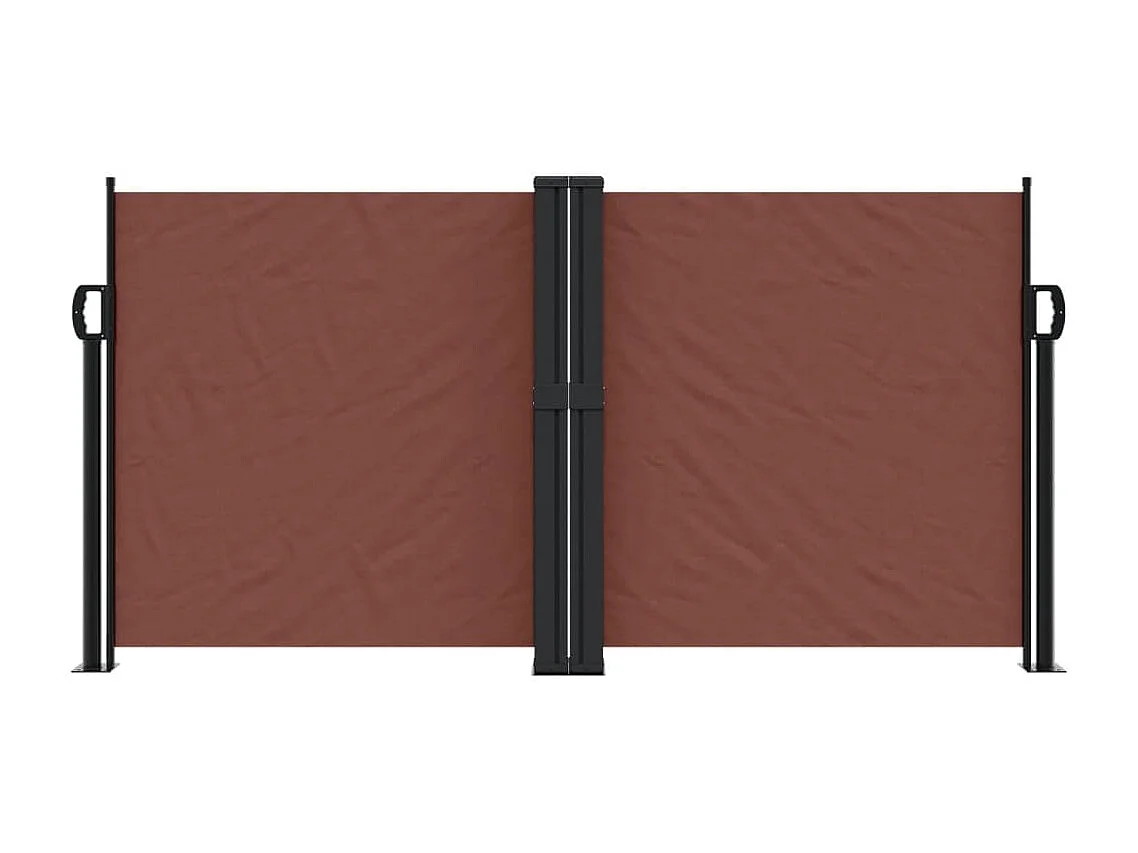 Auvent latéral rétractable marron 120x1200