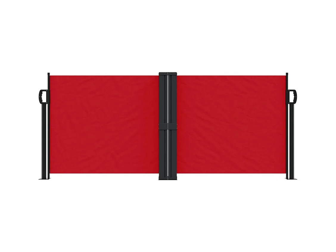 Auvent latéral rétractable rouge 100x600