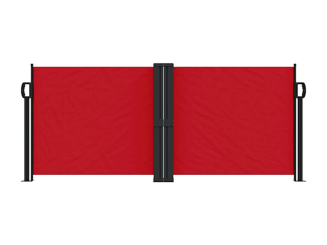 Auvent latéral rétractable rouge 100x600