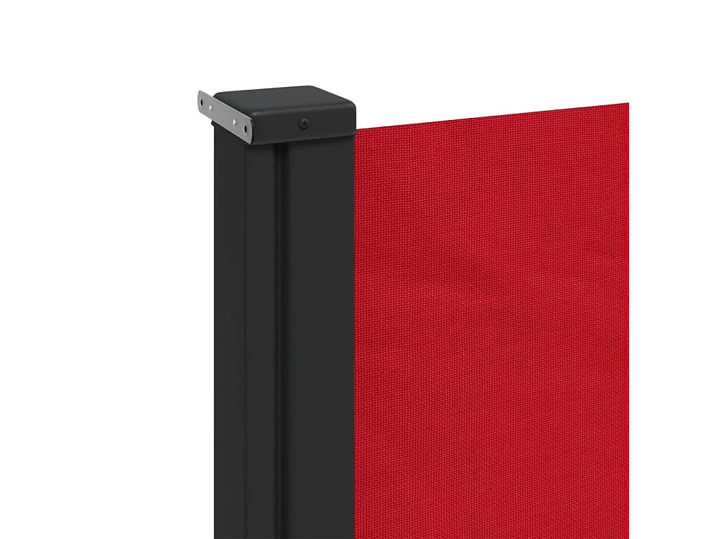 Auvent latéral rétractable rouge 140x600