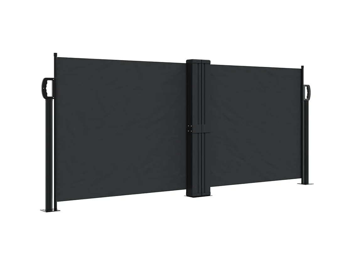 Auvent latéral rétractable noir 100x600
