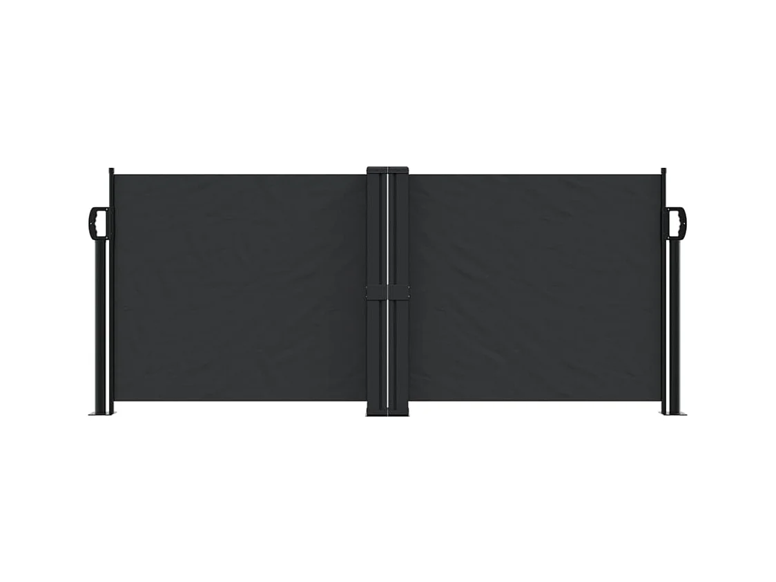 Auvent latéral rétractable noir 100x600