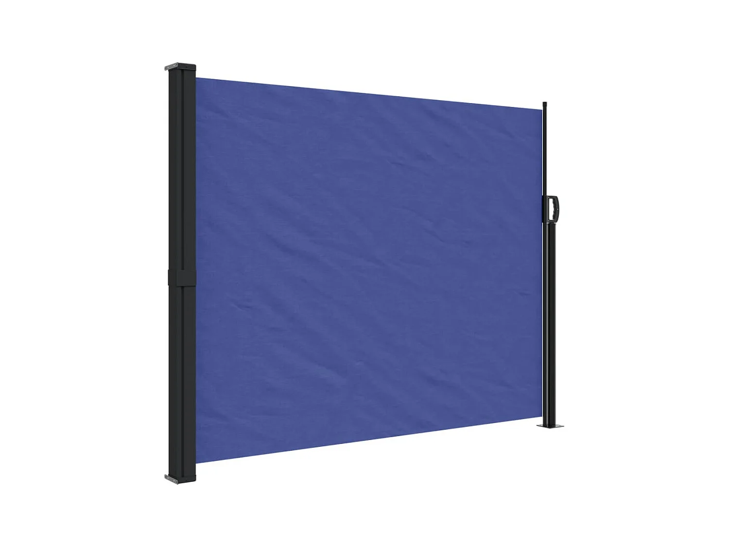 Auvent latéral rétractable bleu 160x500