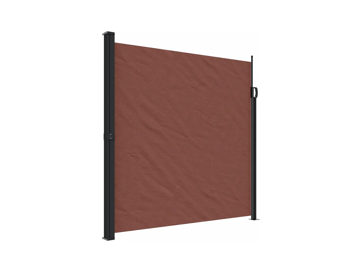 Auvent latéral rétractable marron 200x600