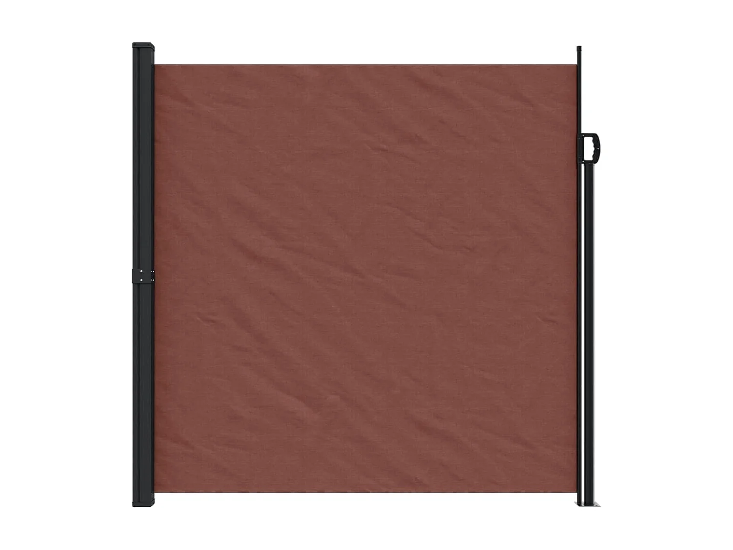 Auvent latéral rétractable marron 200x600