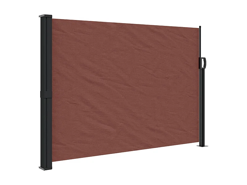 Auvent latéral rétractable marron 140x300