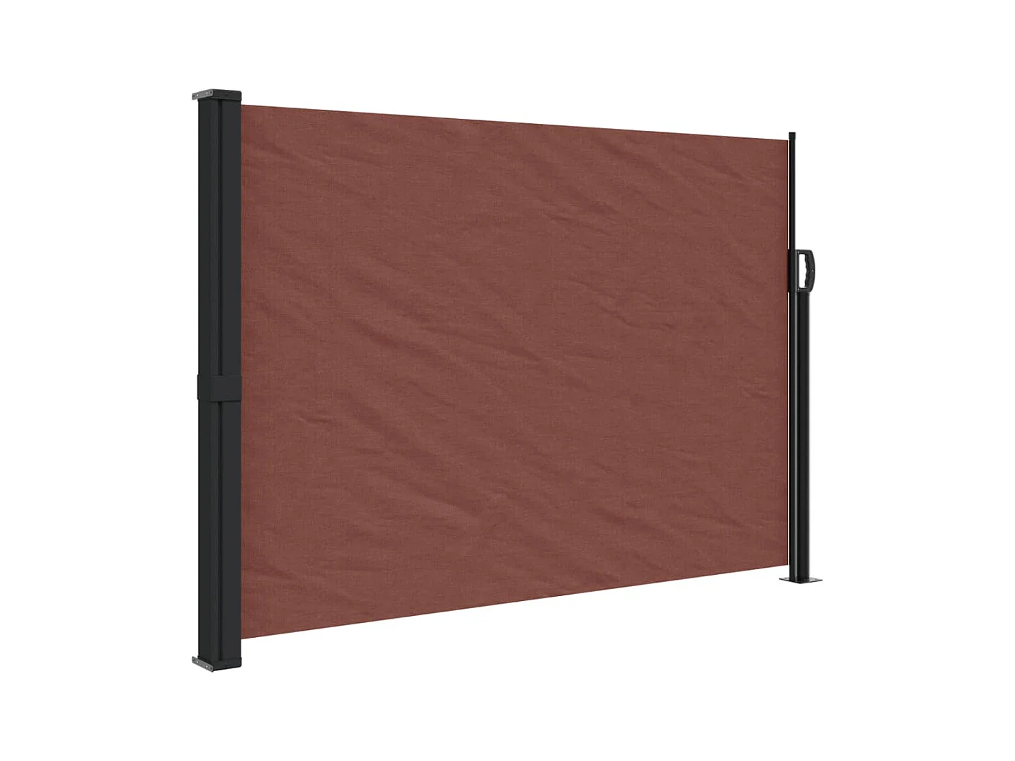 Auvent latéral rétractable marron 140x300