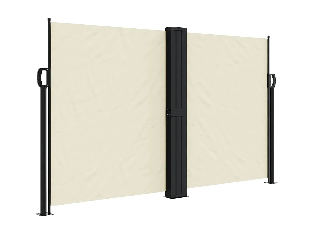 Auvent latéral rétractable crème 140x600