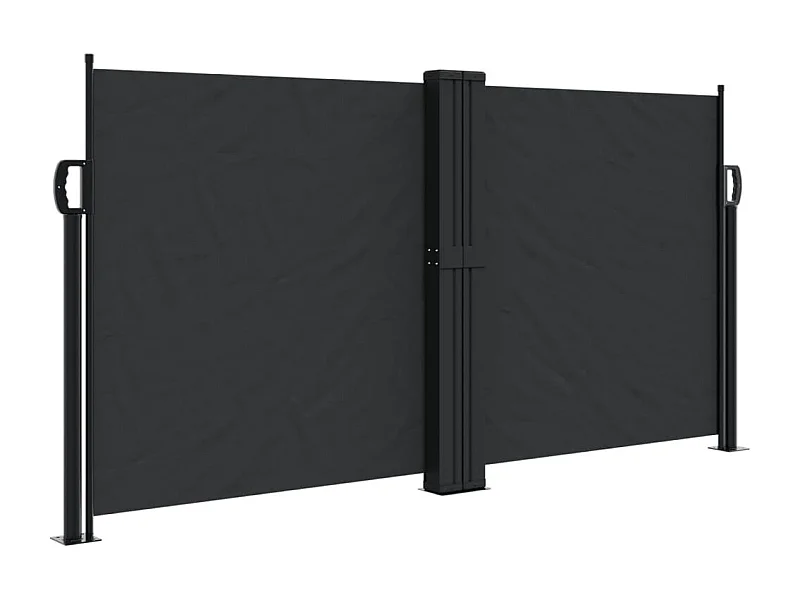 Auvent latéral rétractable noir 120x1200