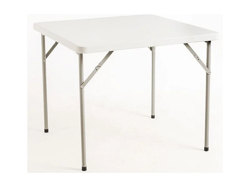 Mesa plegable Utika cuadrada blanca 87x87 cm