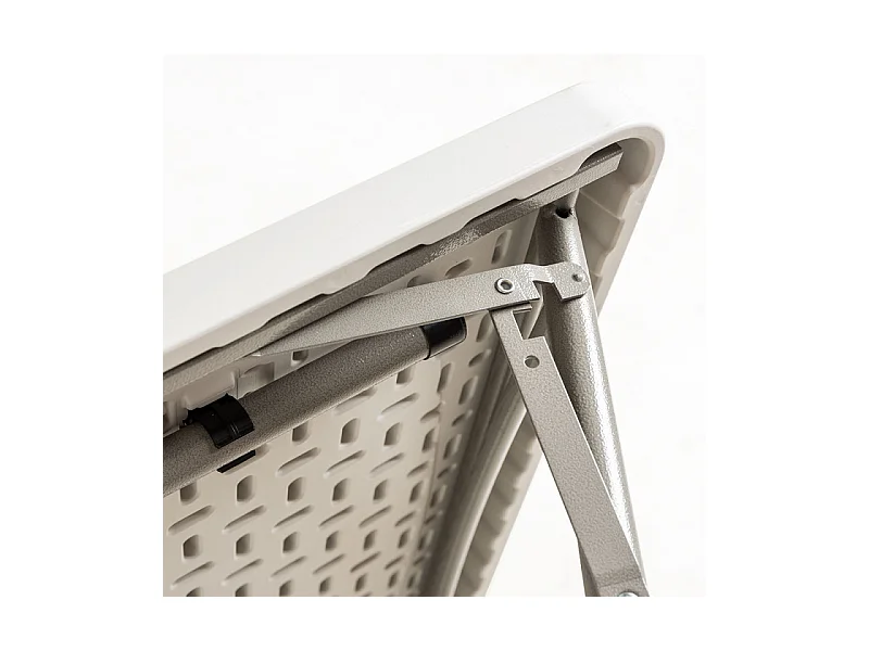 Mesa plegable Utika cuadrada blanca 87x87 cm