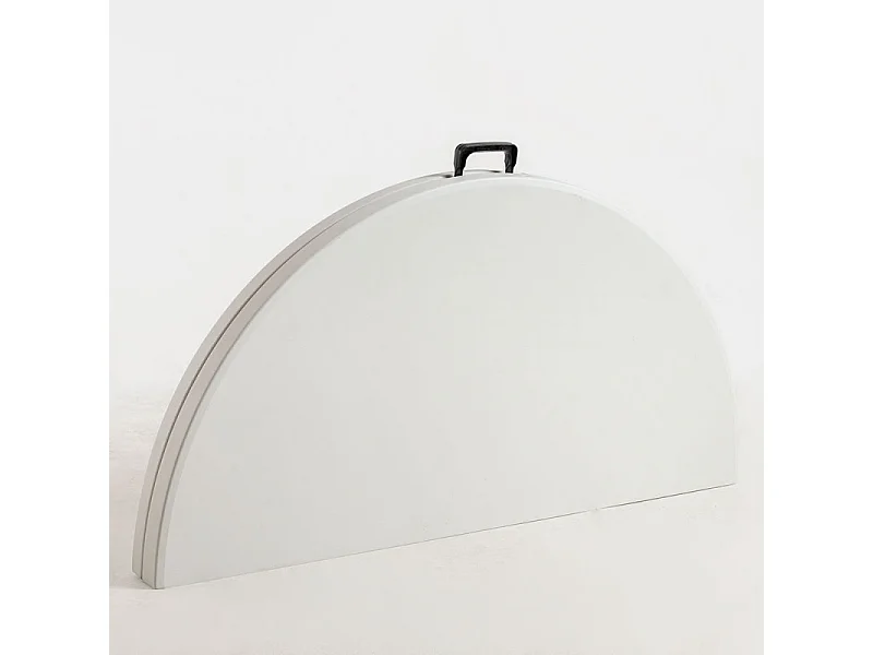 Mesa plegable redonda Utika blanca 120 cm