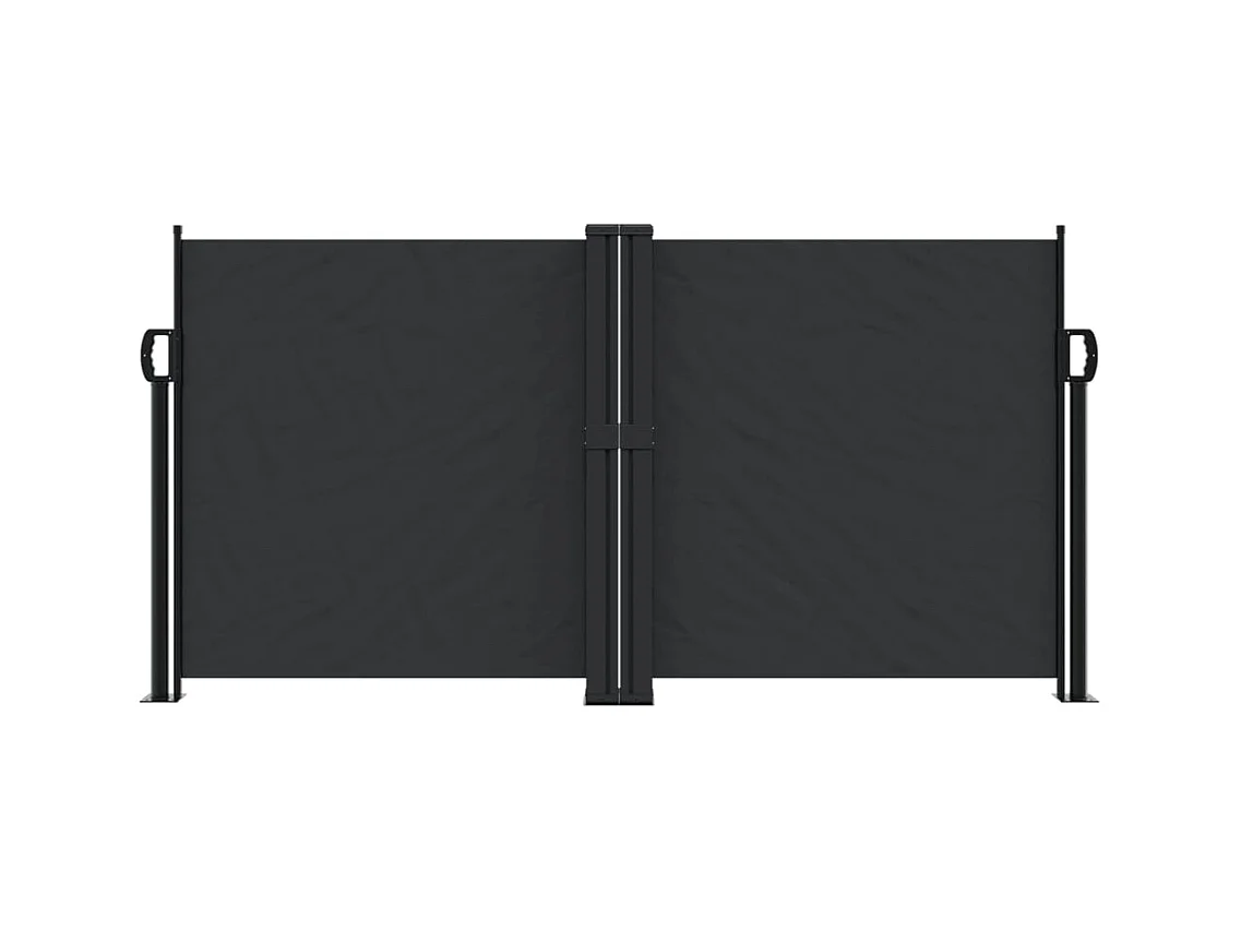 Auvent latéral rétractable noir 120x1000