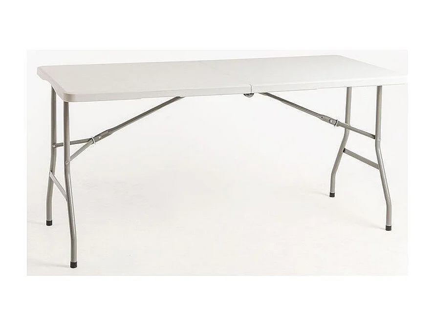 Mesa plegable rectangular Utika blanca 122x60 cm
