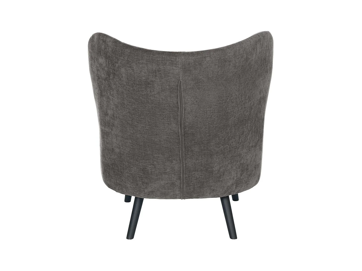 Fauteuil confortable tissu gris foncé Korta 75cm