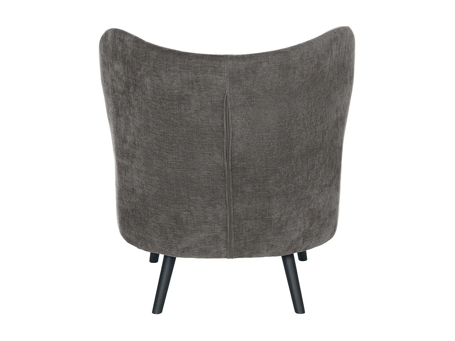 Fauteuil confortable tissu gris foncé Korta 75cm