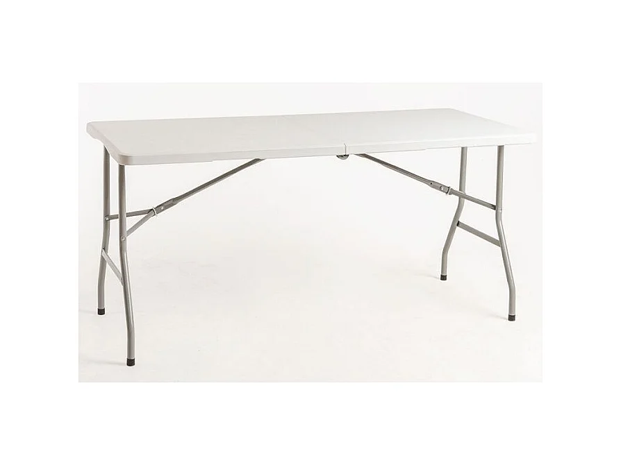 Mesa plegable rectangular Utika blanca 180x75 cm