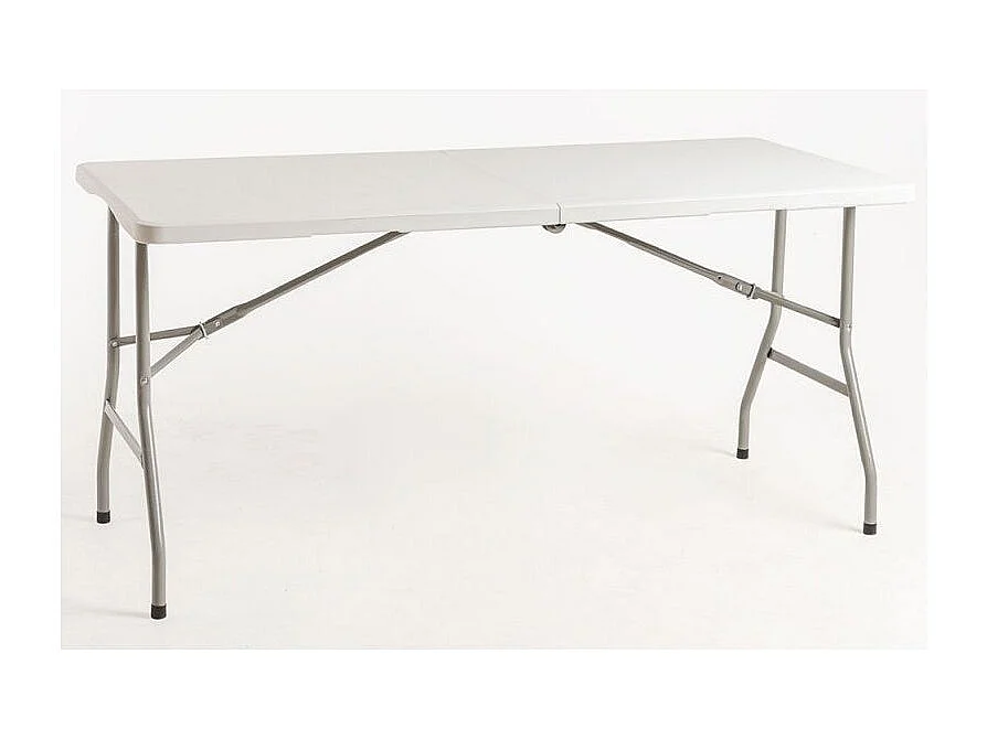 Mesa plegable rectangular Utika blanca 180x75 cm