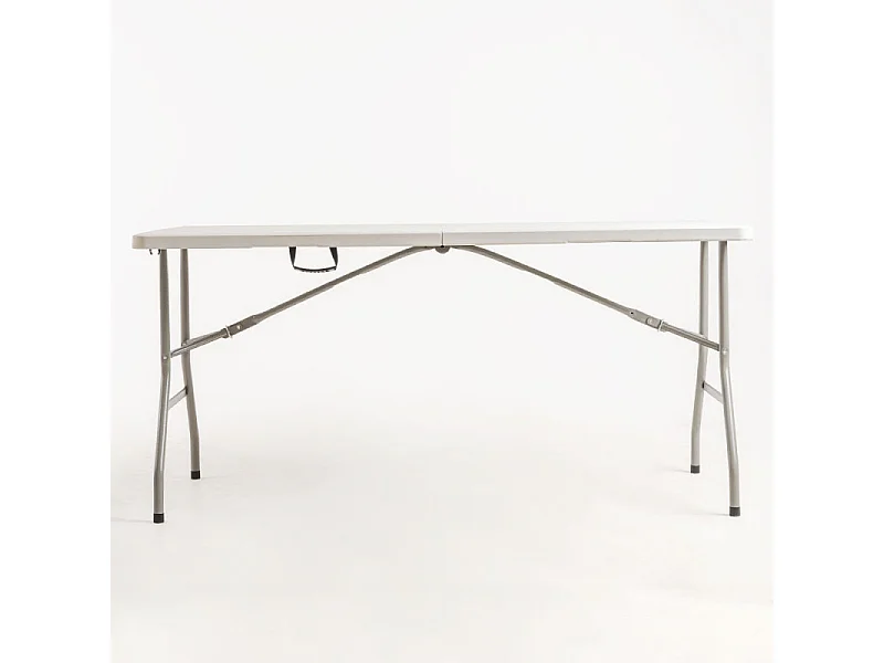 Mesa plegable rectangular Utika blanca 180x75 cm