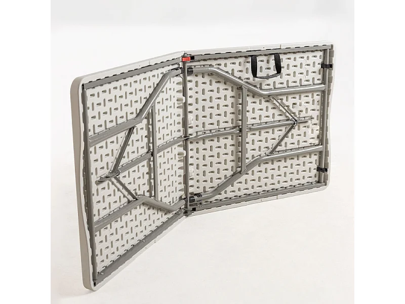 Mesa plegable rectangular Utika blanca 180x75 cm