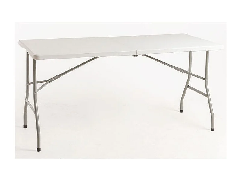 Mesa plegable rectangular Utika blanca 180x75 cm