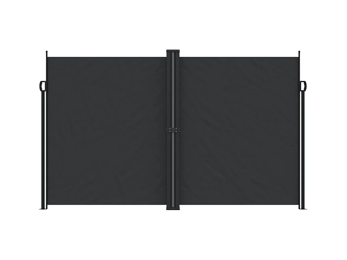 Auvent latéral rétractable noir 200x600