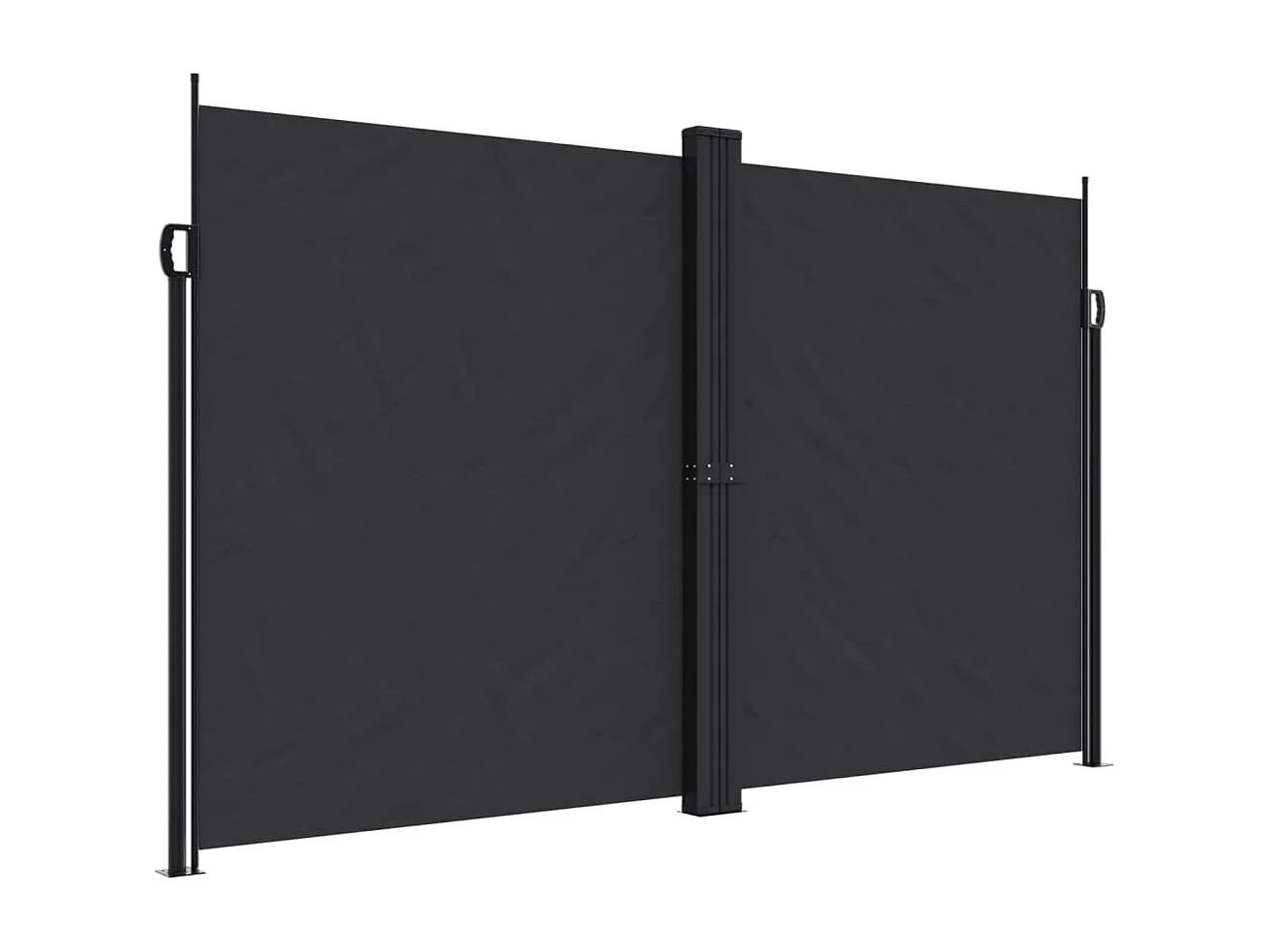 Auvent latéral rétractable noir 200x600