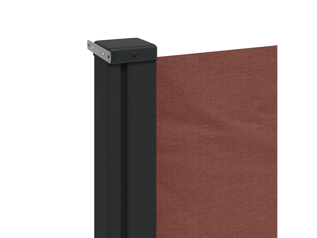 Auvent latéral rétractable marron 140x600