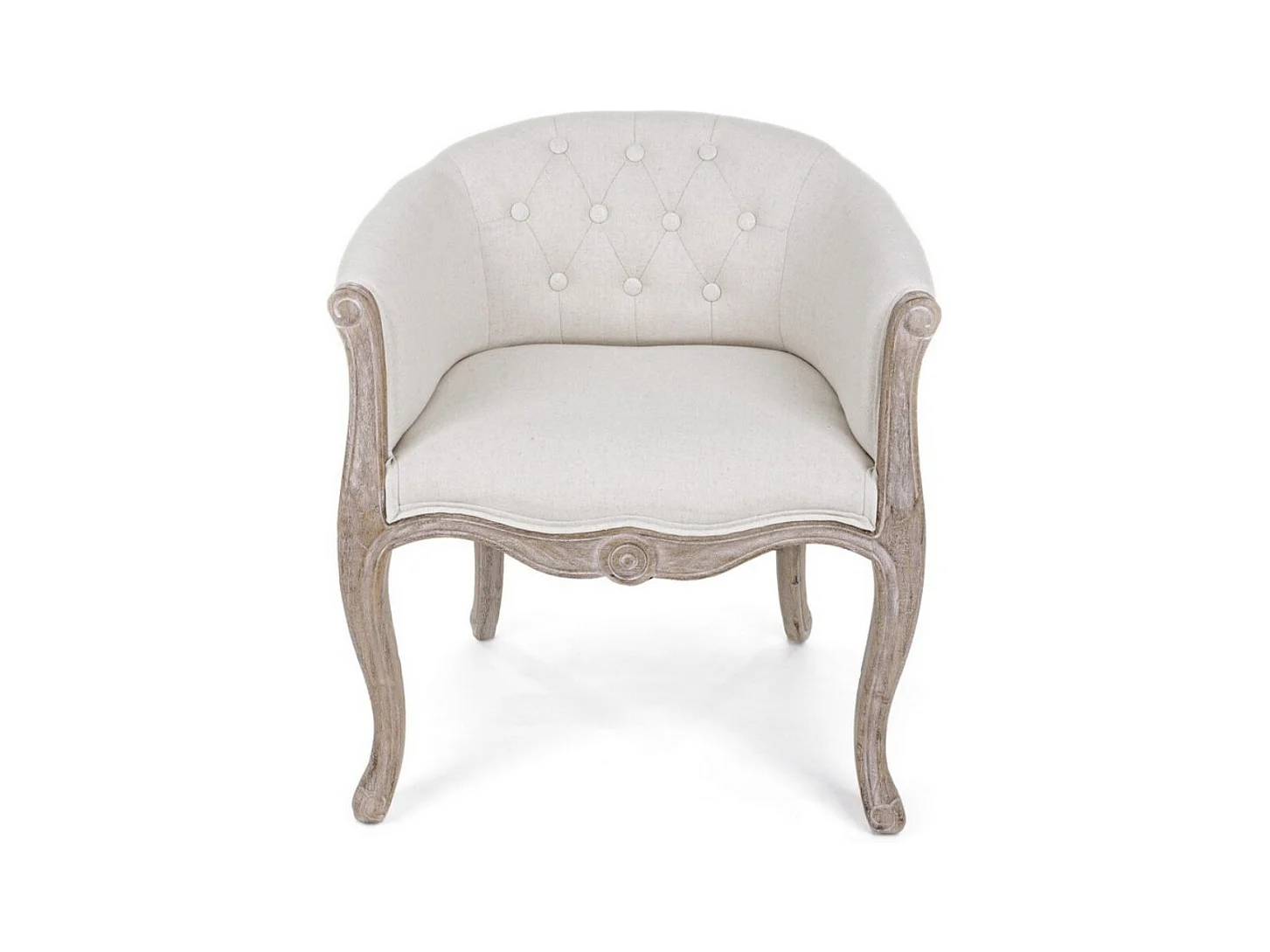 Lot de 2 fauteuils Dova – Pieds en bois d'Hévéa naturel et assise en tissu-Marron foncé