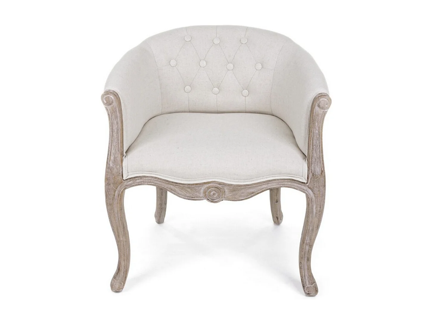 Lot de 2 fauteuils Dova – Pieds en bois d'Hévéa naturel et assise en tissu-Marron foncé