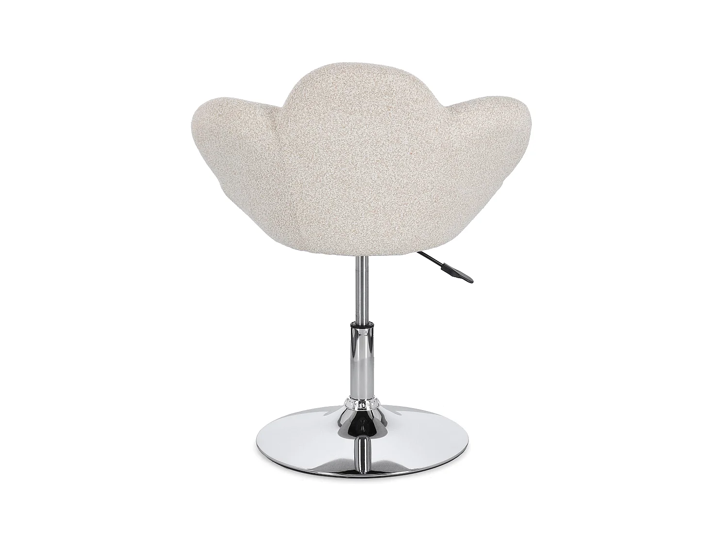 Lot de 2 fauteuils réglables design PETALE – Elégance florale et confort ajustable-Beige clair