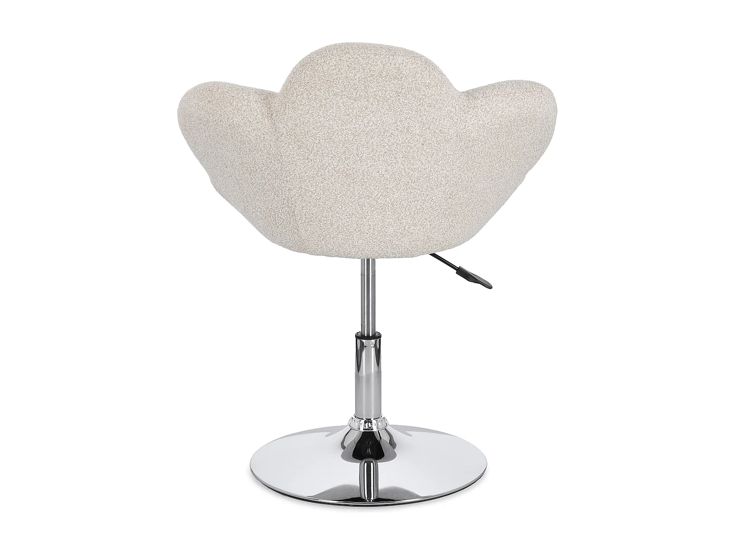 Lot de 2 fauteuils réglables design PETALE – Elégance florale et confort ajustable-Beige clair