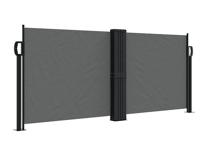 Auvent latéral rétractable anthracite 100x600