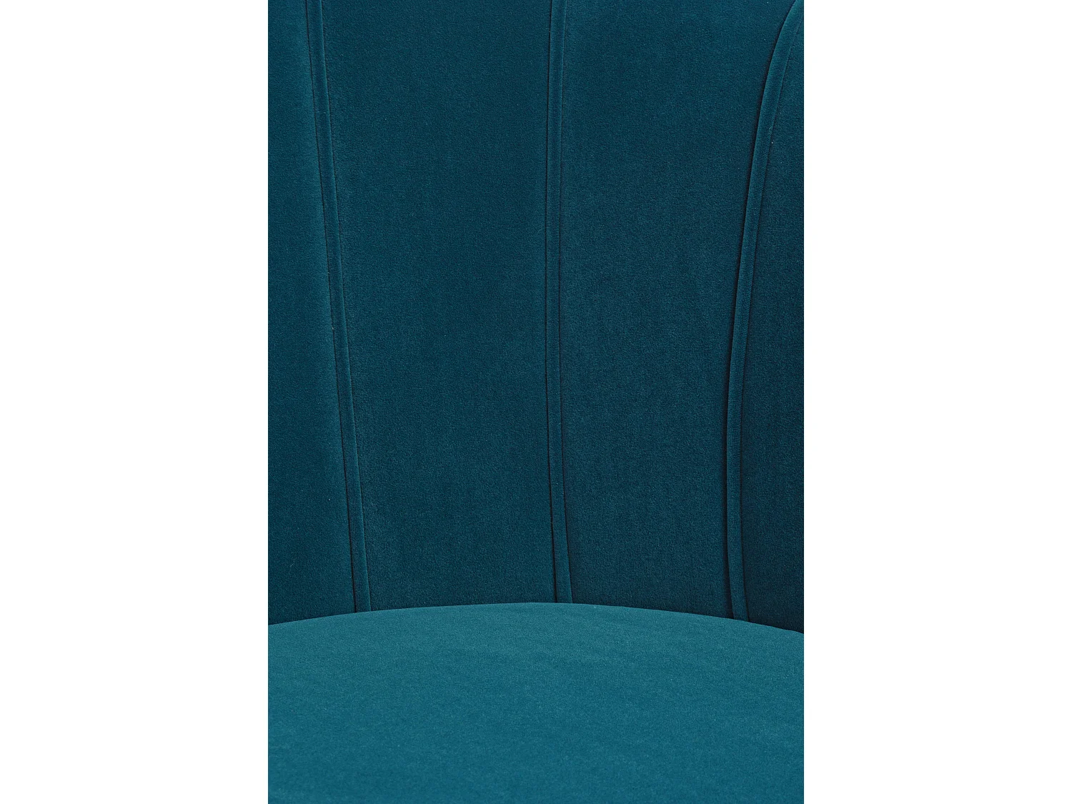 Gala fluwelen fauteuil met gouden metalen poten, 80 cm-Kleur Blauwe Eend