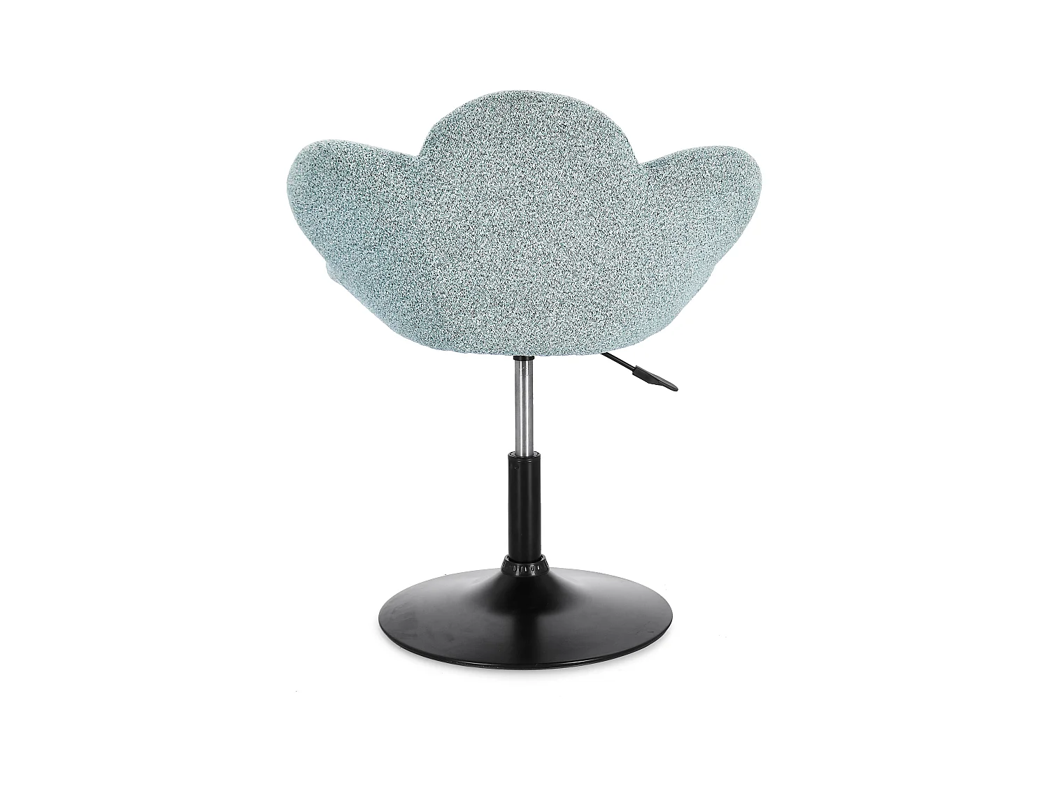 Lot de 2 fauteuils réglables design PETALE – Elégance florale et confort ajustable-Bleu clair