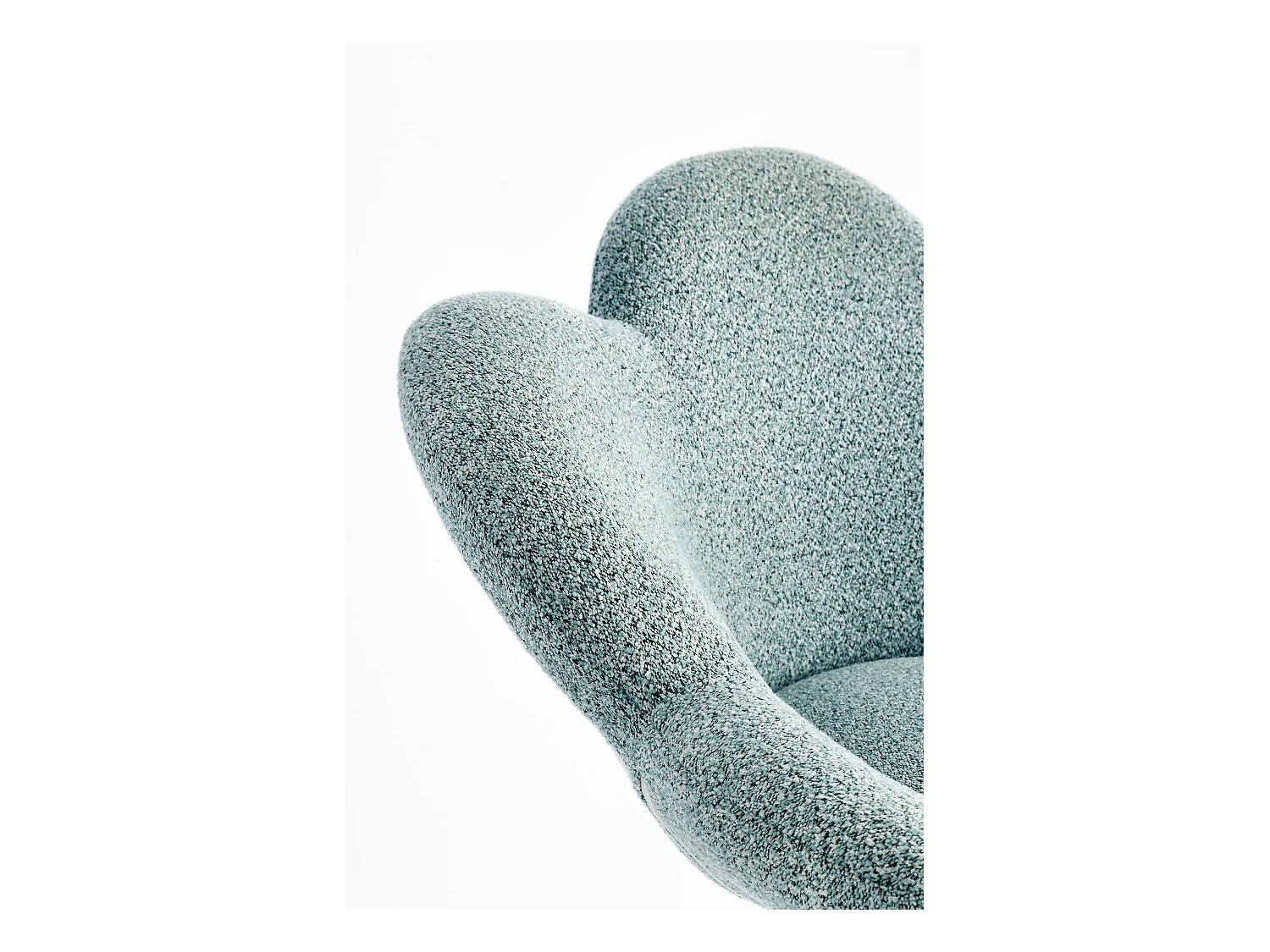 Lot de 2 fauteuils réglables design PETALE – Elégance florale et confort ajustable-Bleu clair