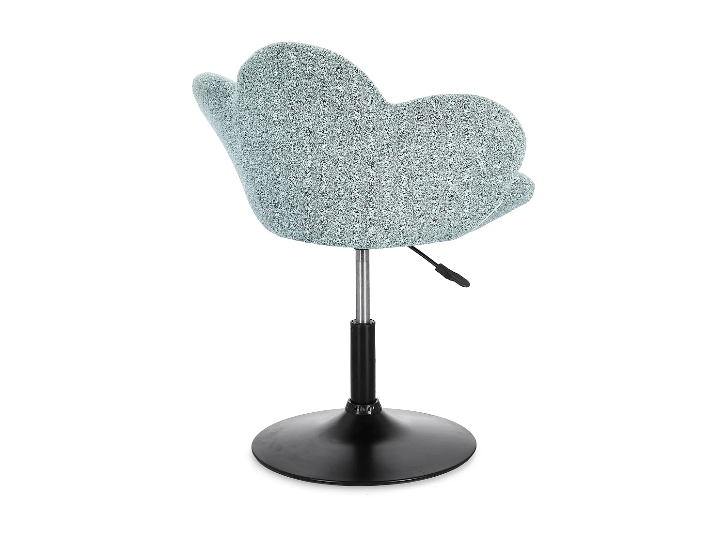 Lot de 2 fauteuils réglables design PETALE – Elégance florale et confort ajustable-Bleu clair