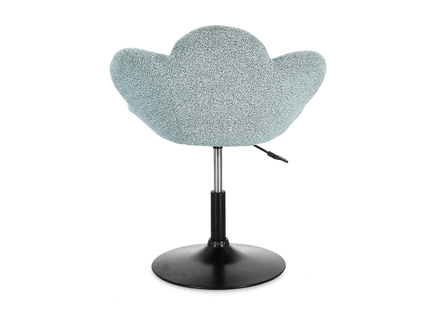 Lot de 2 fauteuils réglables design PETALE – Elégance florale et confort ajustable-Bleu clair