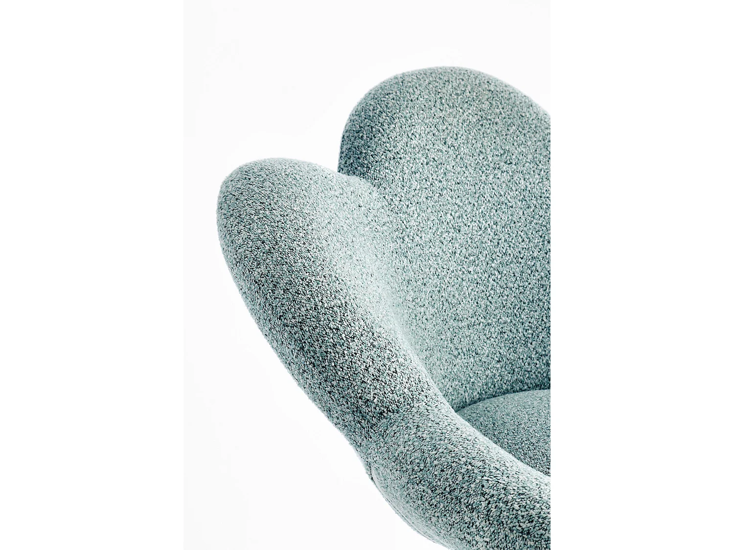 Lot de 2 fauteuils réglables design PETALE – Elégance florale et confort ajustable-Bleu clair