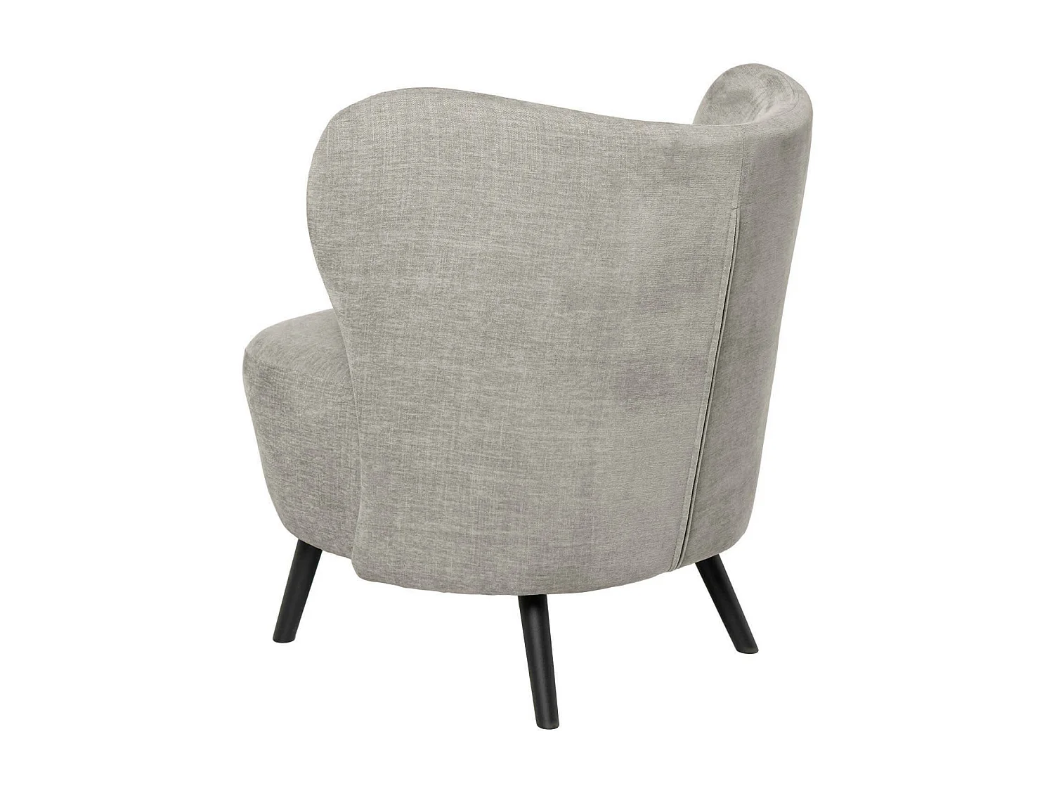 Fauteuil confortable tissu gris clair Korta 75cm
