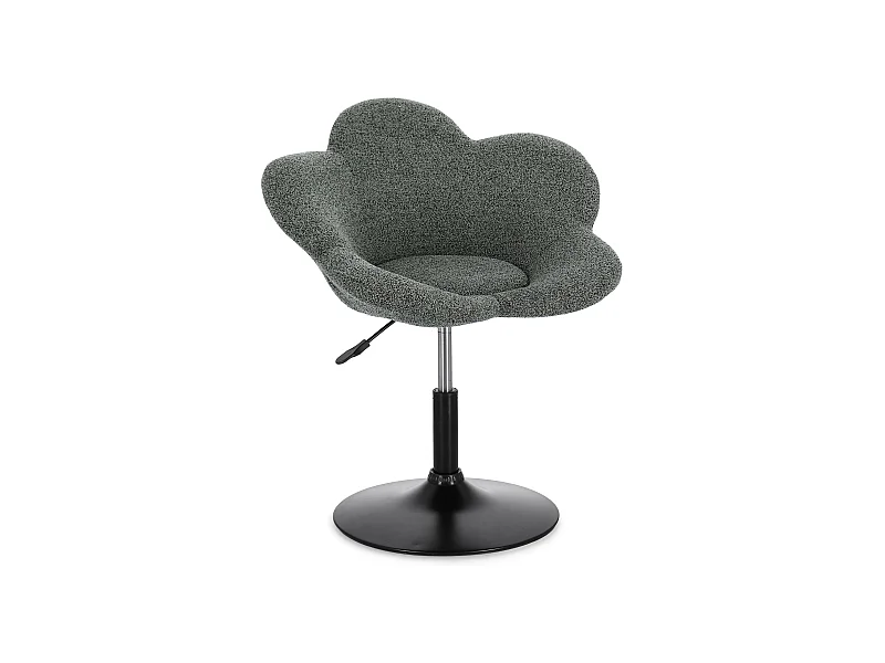 Lot de 2 fauteuils réglables design PETALE – Elégance florale et confort ajustable-Vert forêt